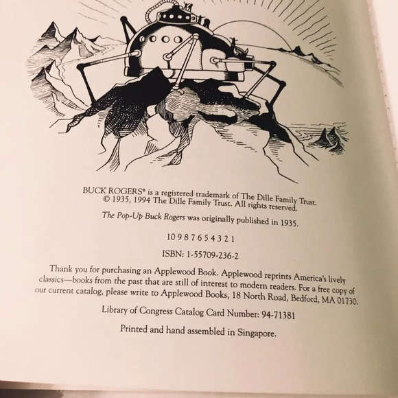 1994 The Pop-Up Buck Rogers  Strange Adventures in the Spider Ship Dick Calkins - Picture 9 of 16